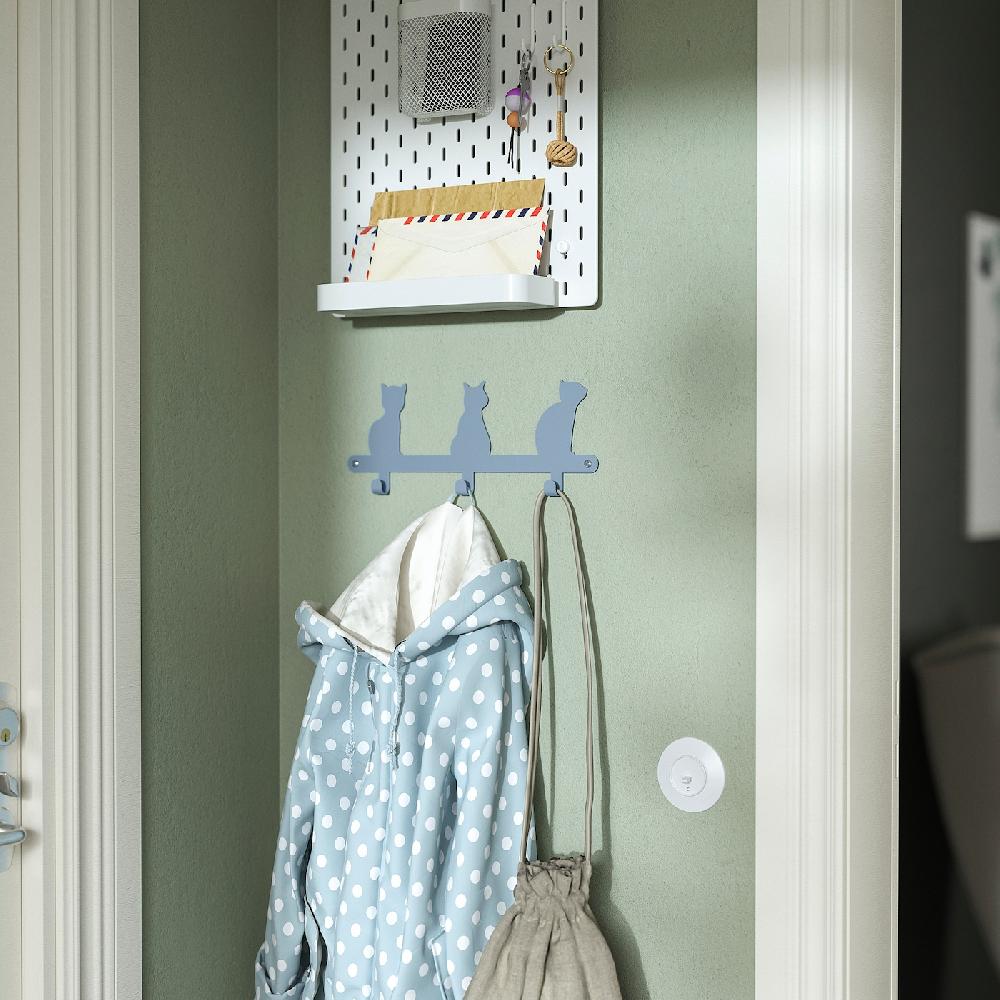 IKEA BARNDRÖM Perchero Con 3 Perchas Gato 34 Cm