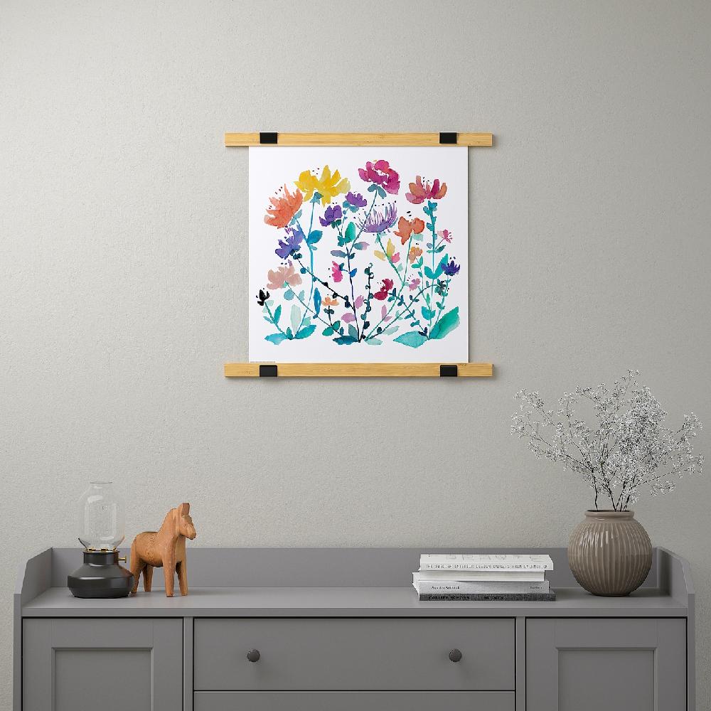 IKEA BILD Lámina Flores Silvestres 50x50 Cm