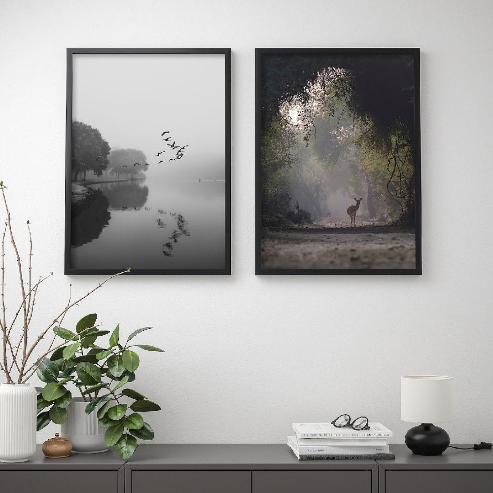 IKEA BILD Lámina Mañana Con Niebla 50x70 Cm