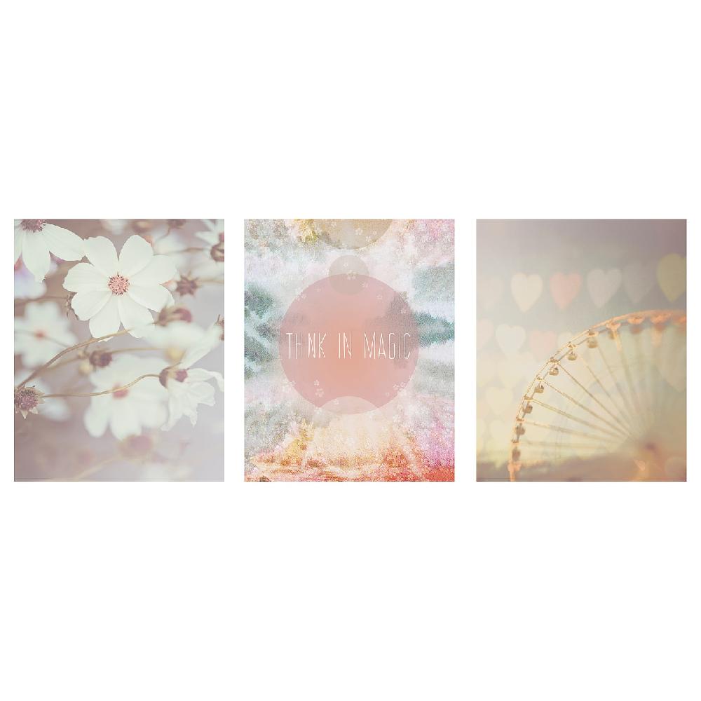 IKEA BILD Lámina un mundo rosa 40x50 cm