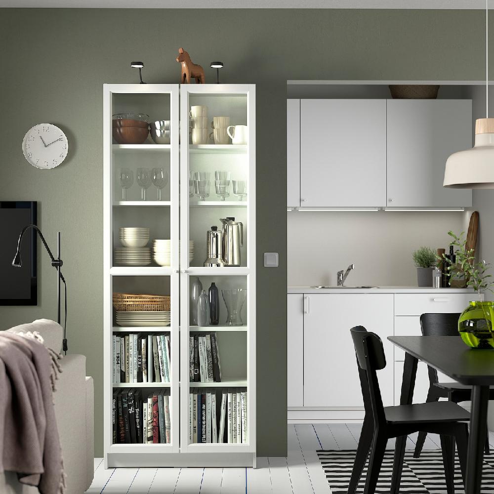 IKEA BILLY / OXBERG Librería Blanco 80x30x202 Cm