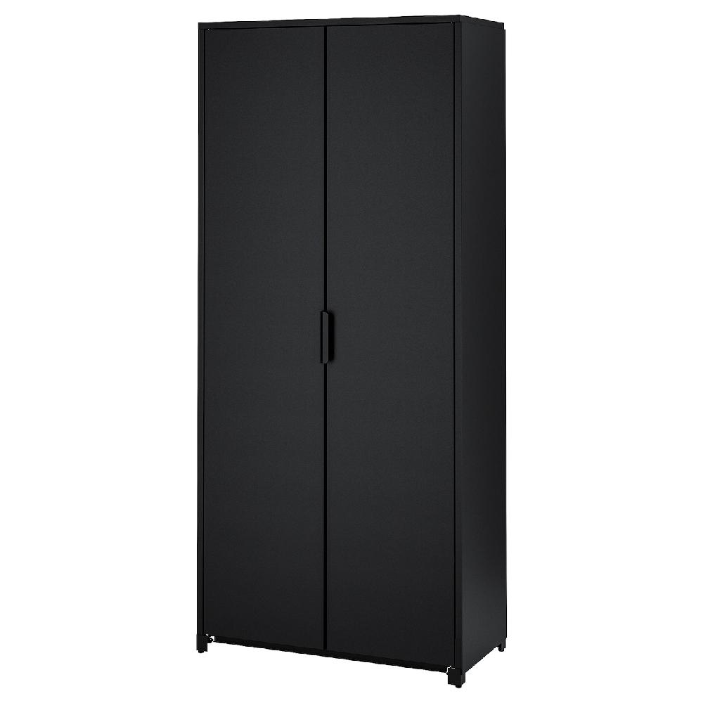 IKEA BROR Armario con puertas negro 85x40x191 cm