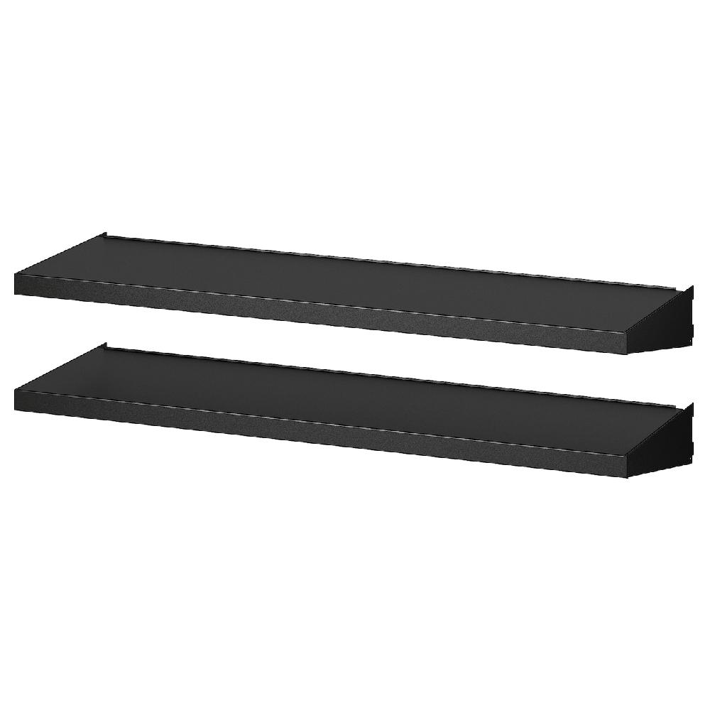 IKEA BROR Estante de pared vertical negro 85x25 cm