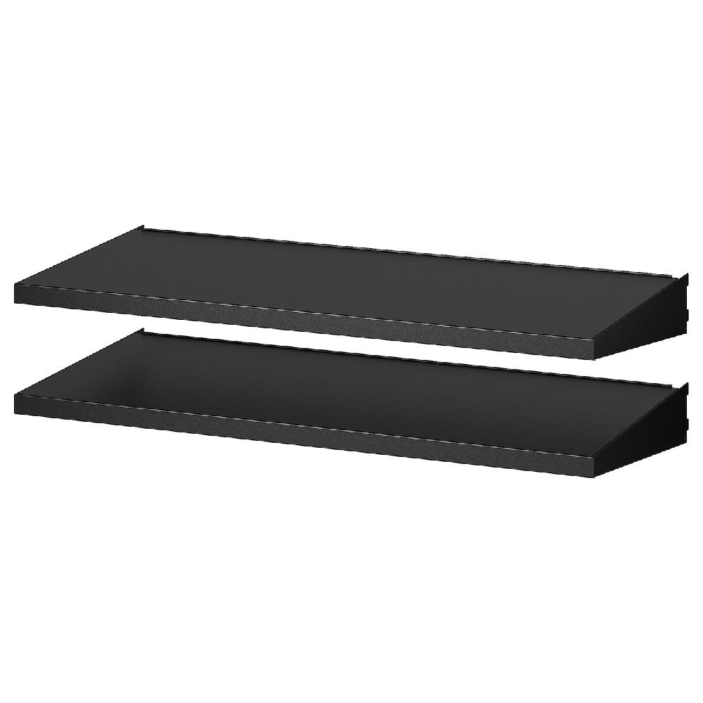 IKEA BROR Estante de pared vertical negro 85x40 cm