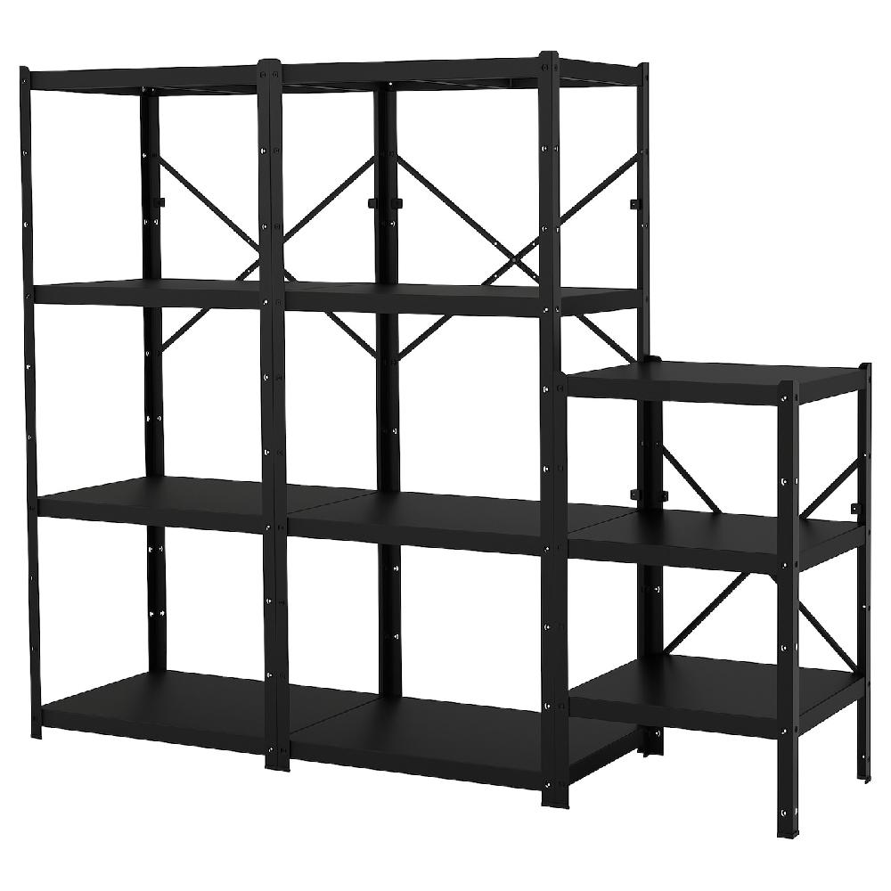 IKEA BROR Estantería negro 234x55x190 cm