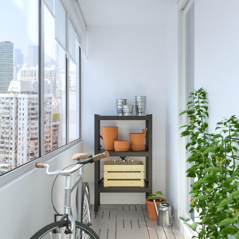 IKEA BROR Estantería Negro 65x40x110 Cm