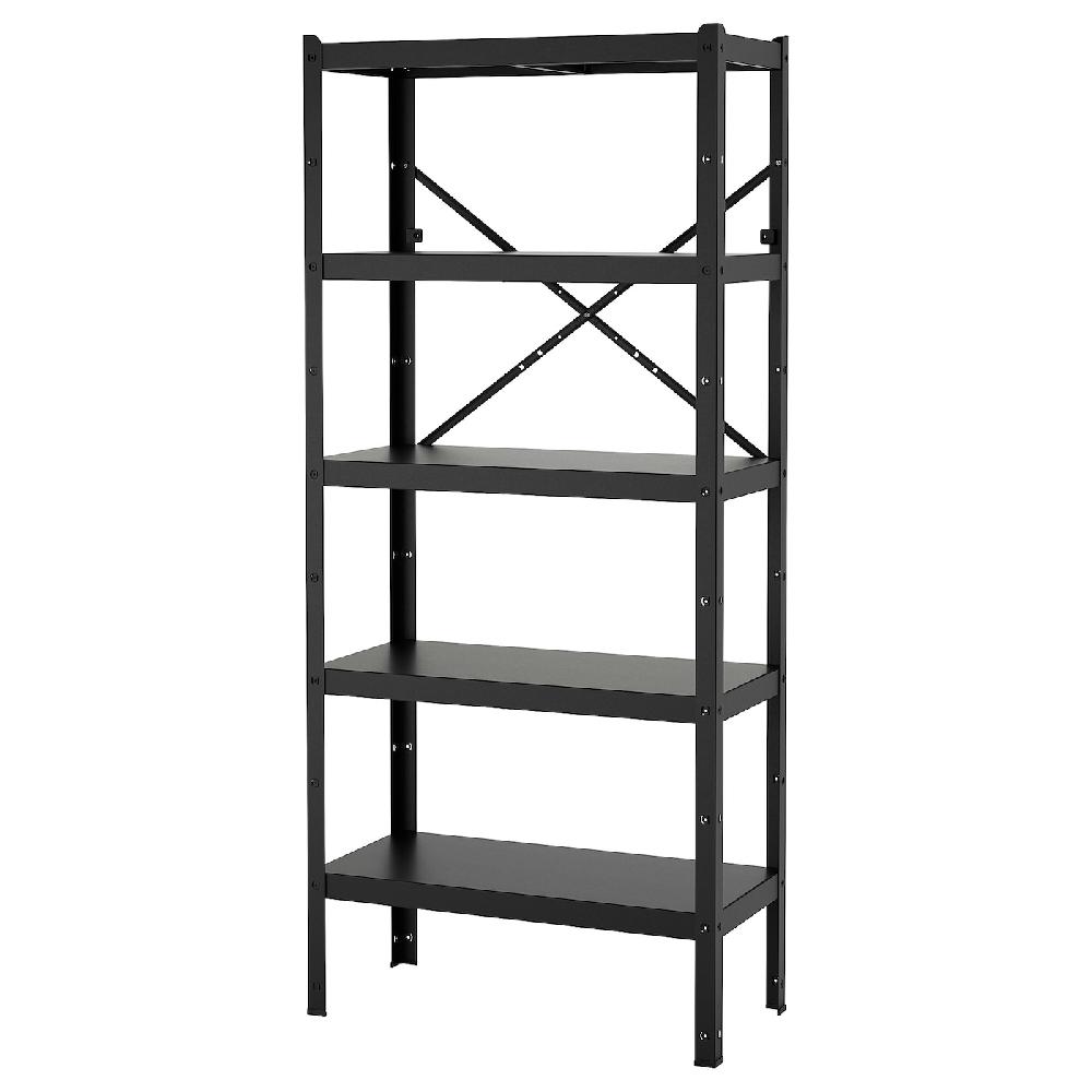 IKEA BROR Estantería negro 85x40x190 cm