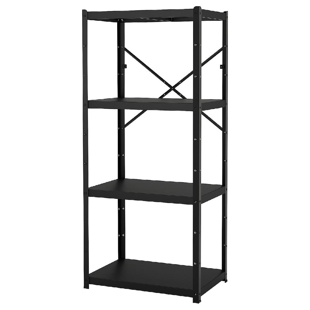 IKEA BROR Estantería negro 85x55x190 cm