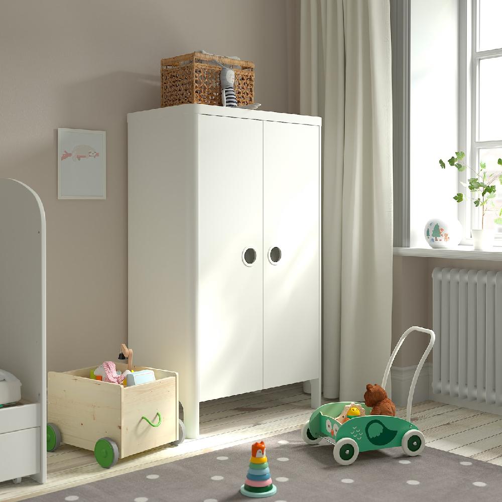 IKEA BUSUNGE Armario Blanco 80x139 Cm