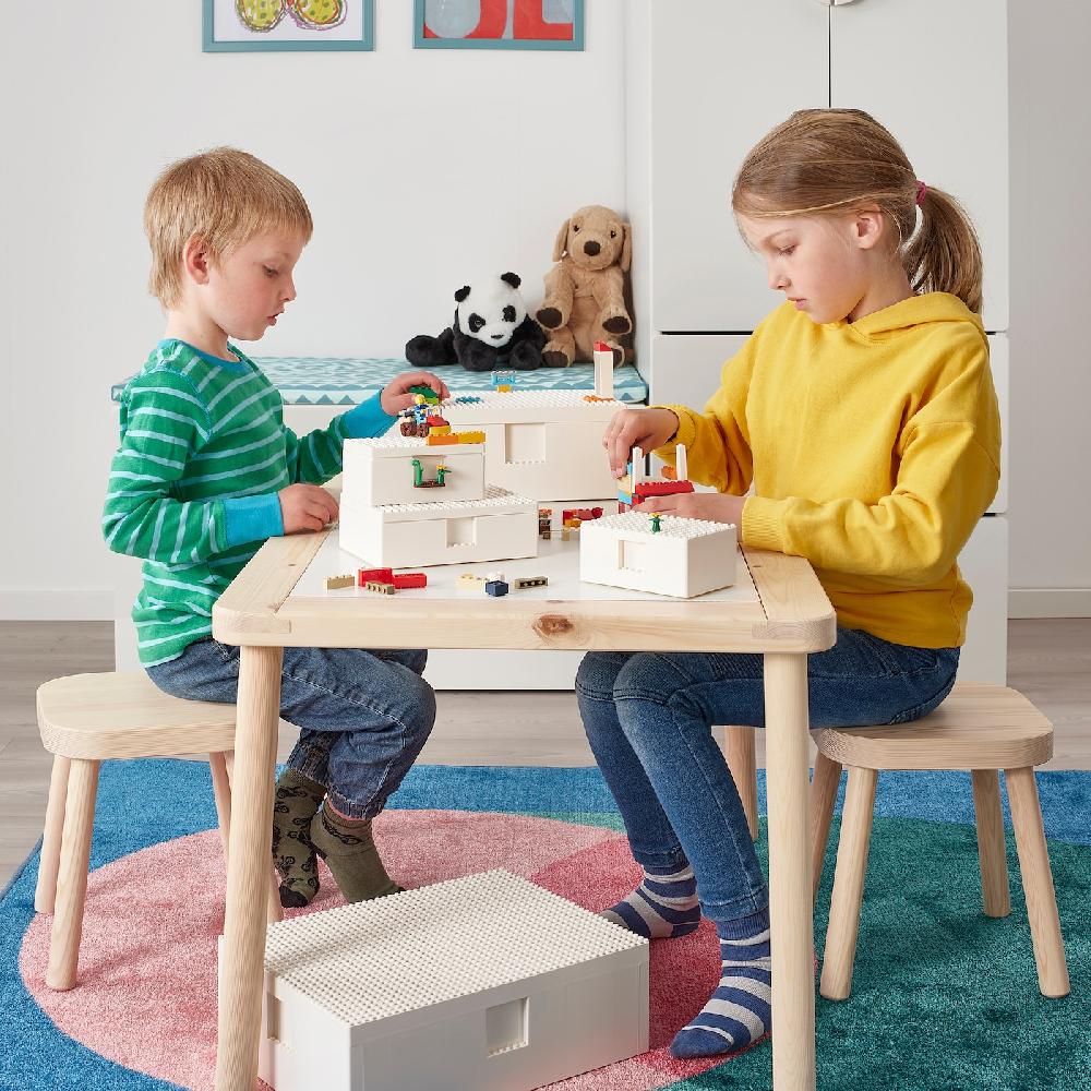 IKEA BYGGLEK Juego 3 Cajas Con Tapa LEGO® Blanco
