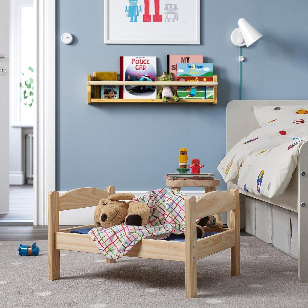 IKEA DUKTIG Cama Muñeca Pino/multicolor