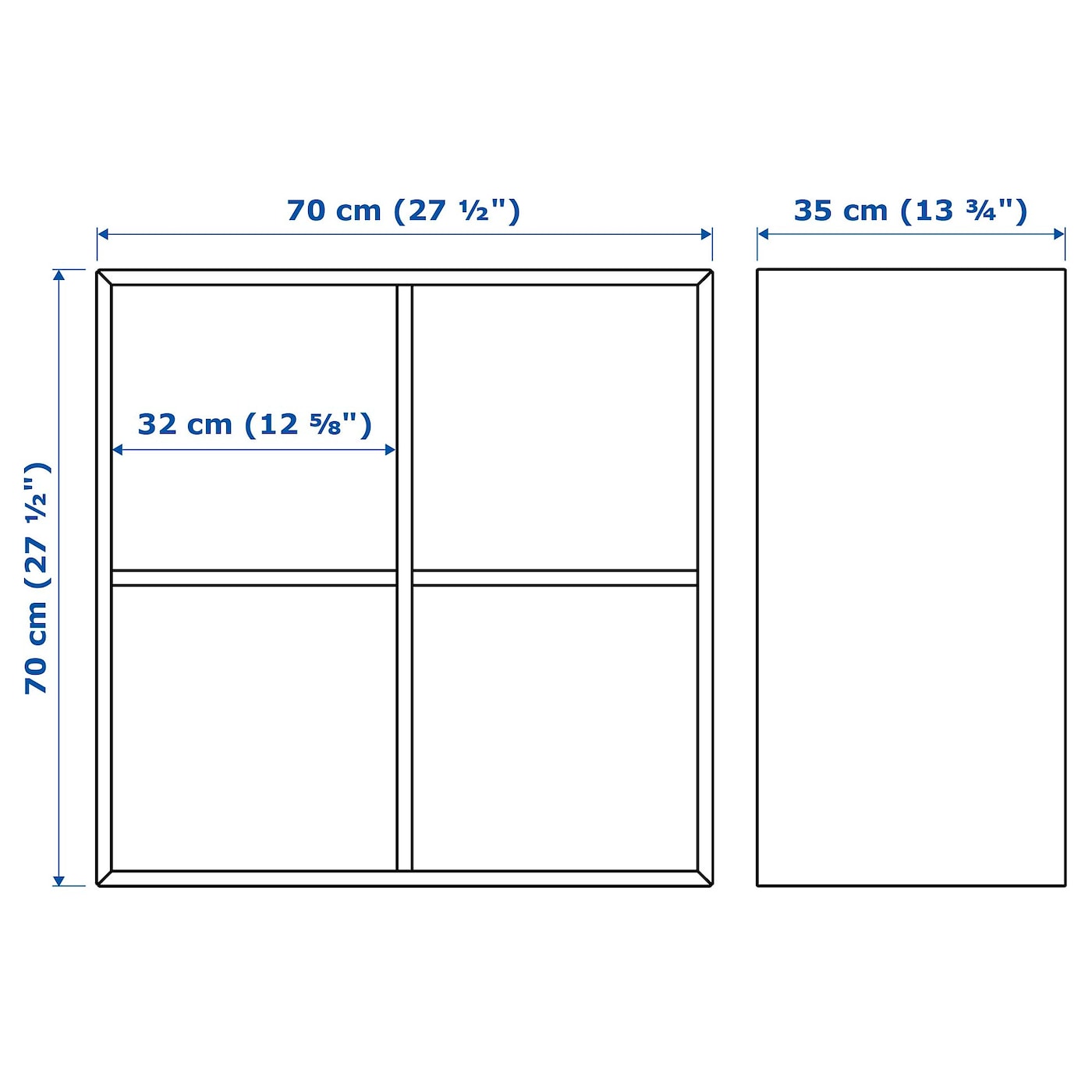 IKEA EKET Mueble De Almacenaje Blanco 70x35x70 Cm