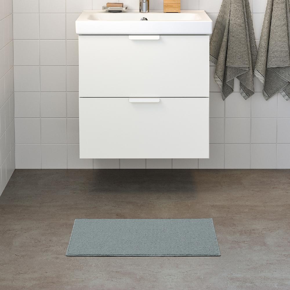 IKEA FINTSEN Alfombrilla De Baño Gris 40x60 Cm