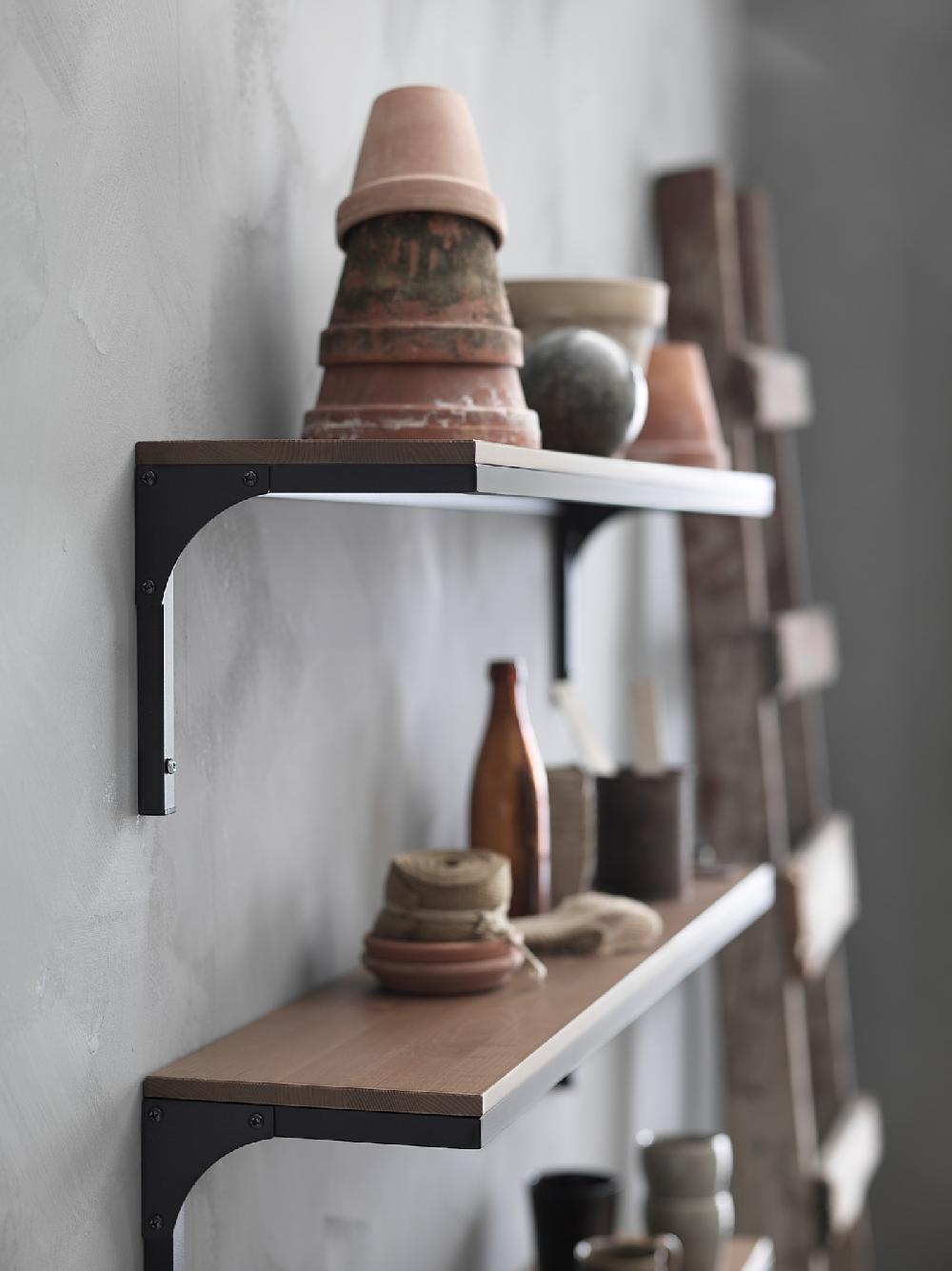 IKEA FJÄLLBO Estante Negro 101x20 Cm