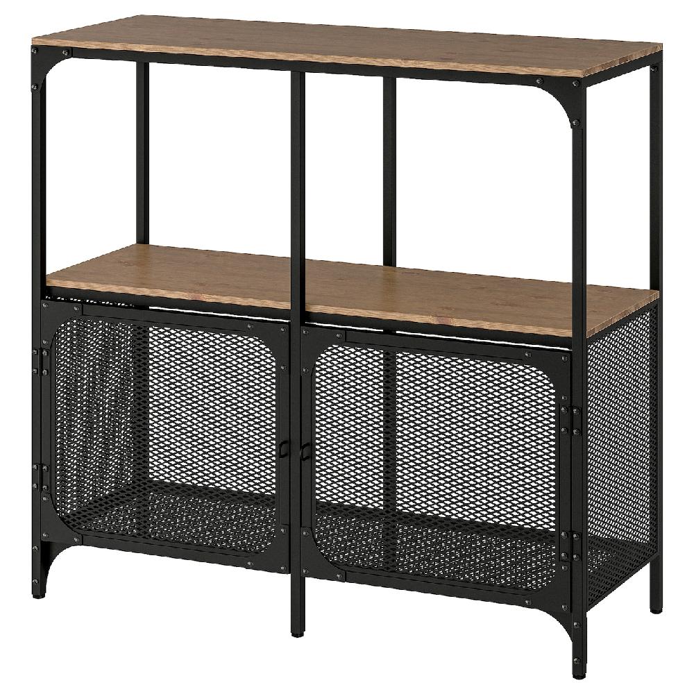 IKEA FJÄLLBO Estantería negro 100x95 cm