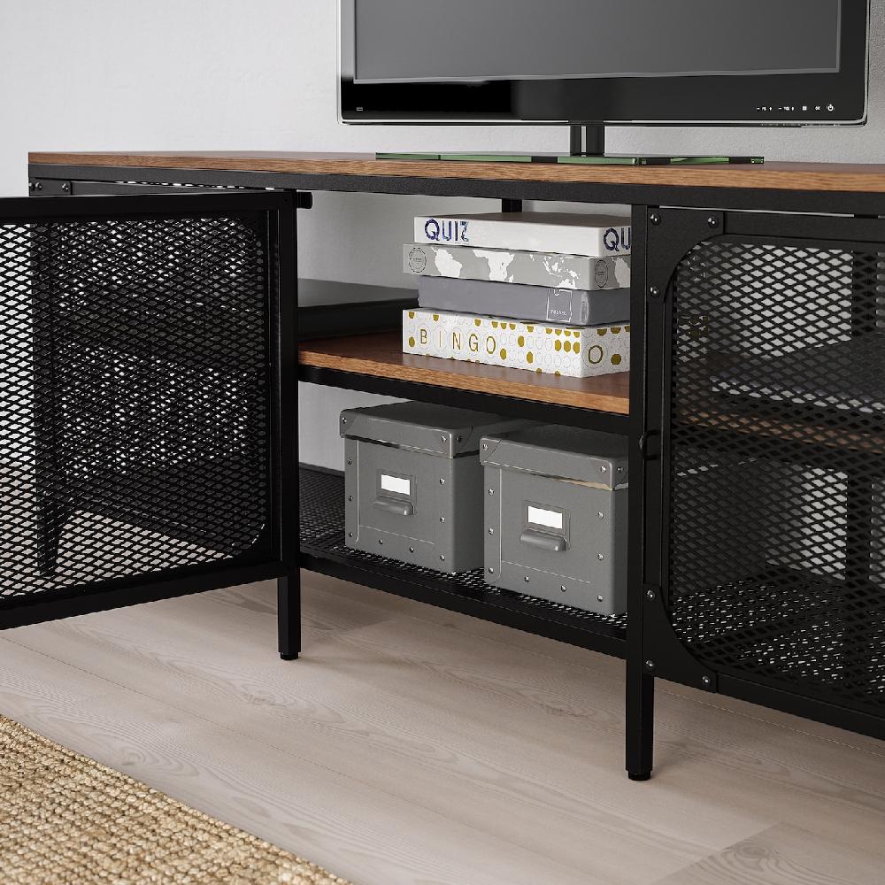 IKEA FJÄLLBO Mueble TV Negro 150x36x54 Cm