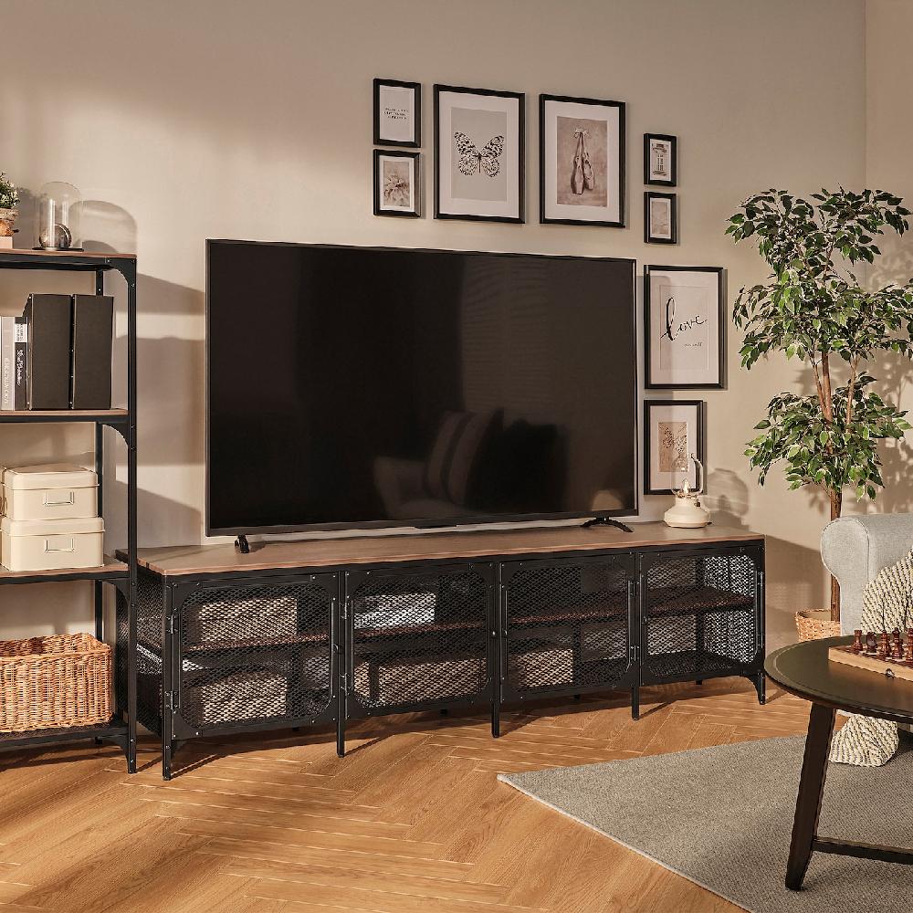 IKEA FJÄLLBO Mueble TV Negro 198x45x54 Cm