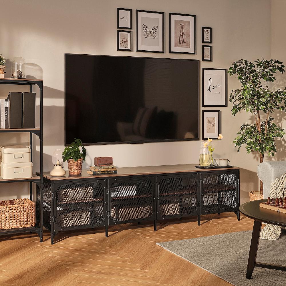 IKEA FJÄLLBO Mueble TV Negro 198x45x54 Cm