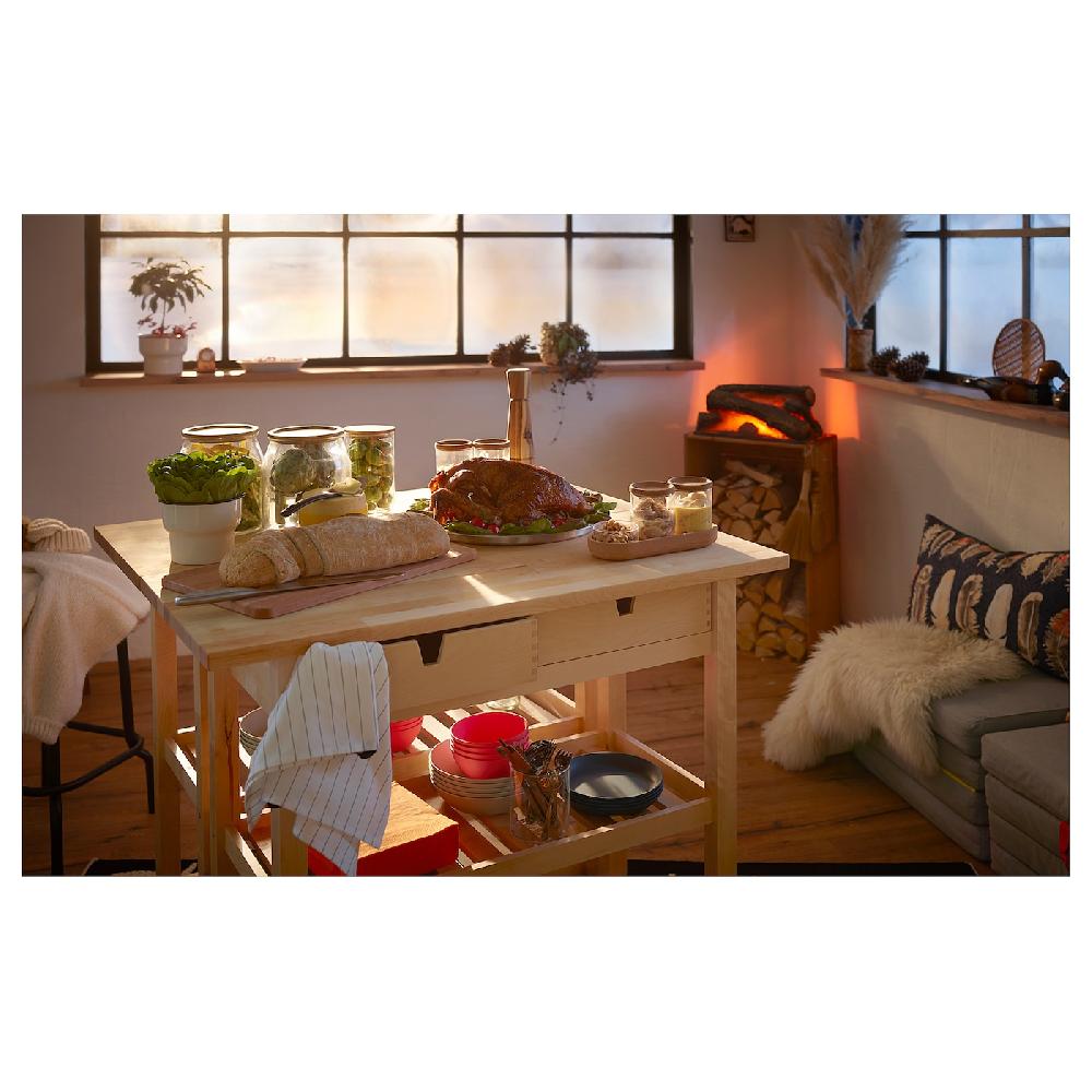 IKEA FÖRHÖJA Carrito Abedul 100x43 Cm