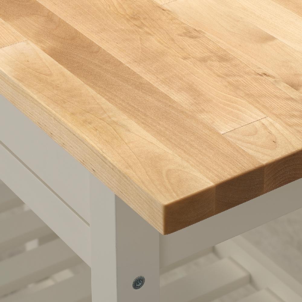 IKEA FÖRHÖJA Carrito Abedul/blanco 100x43 Cm