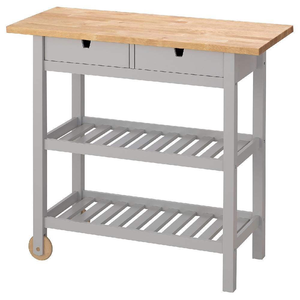 IKEA FÖRHÖJA Carrito abedul/gris 100x43 cm