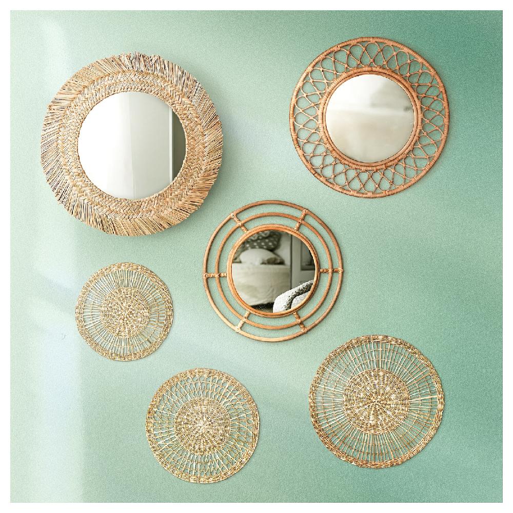 IKEA GILLSTAD Adorno Pared Juego 3 Junco A Mano