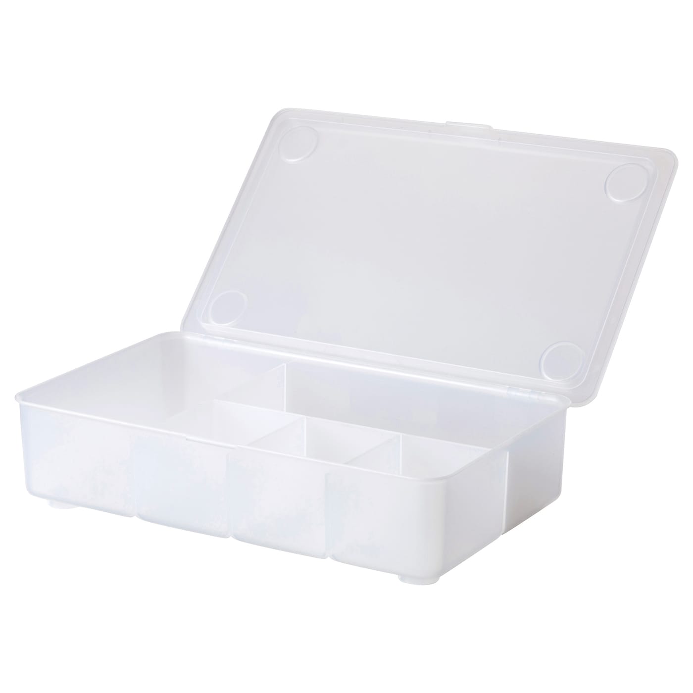 IKEA GLIS Caja Con Tapa Transparente 34x21 Cm