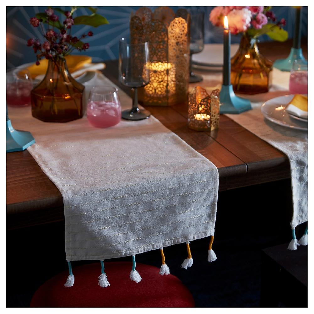 IKEA GOKVÄLLÅ Camino De Mesa Beige 35x130 Cm