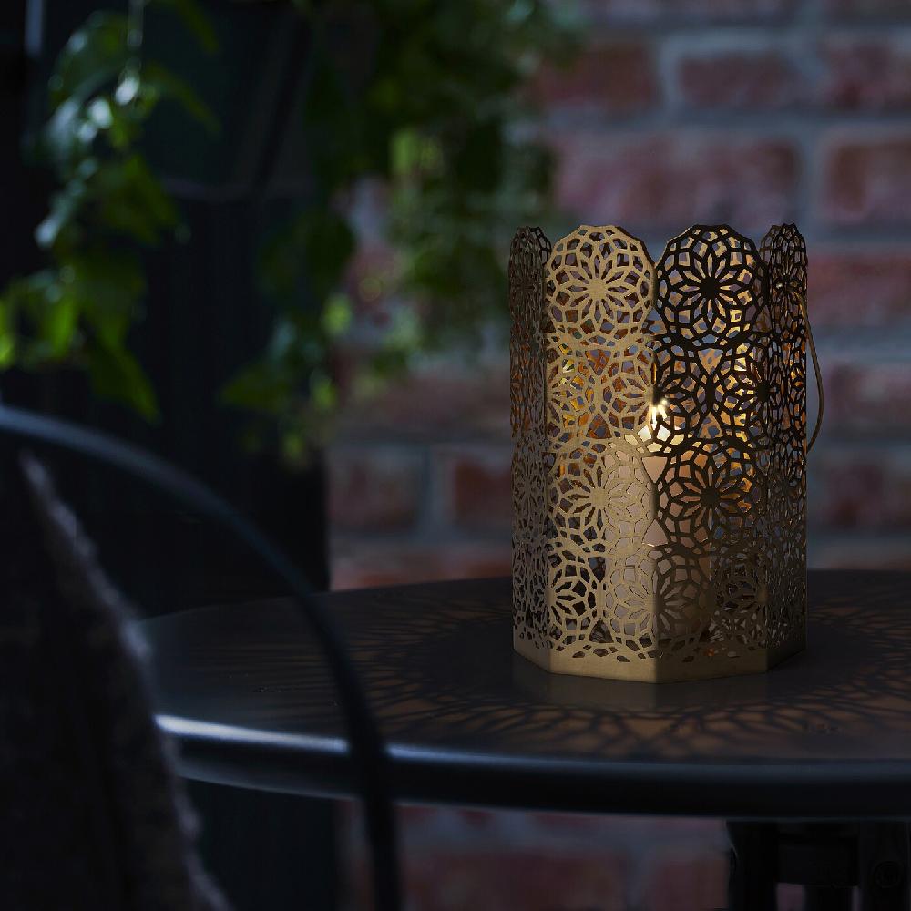 IKEA GOKVÄLLÅ Farolillo Dorado 16x16x24 Cm