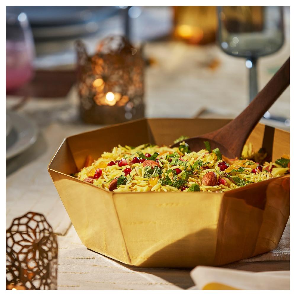 IKEA GOKVÄLLÅ Fuente Dorado 26x26x9 Cm