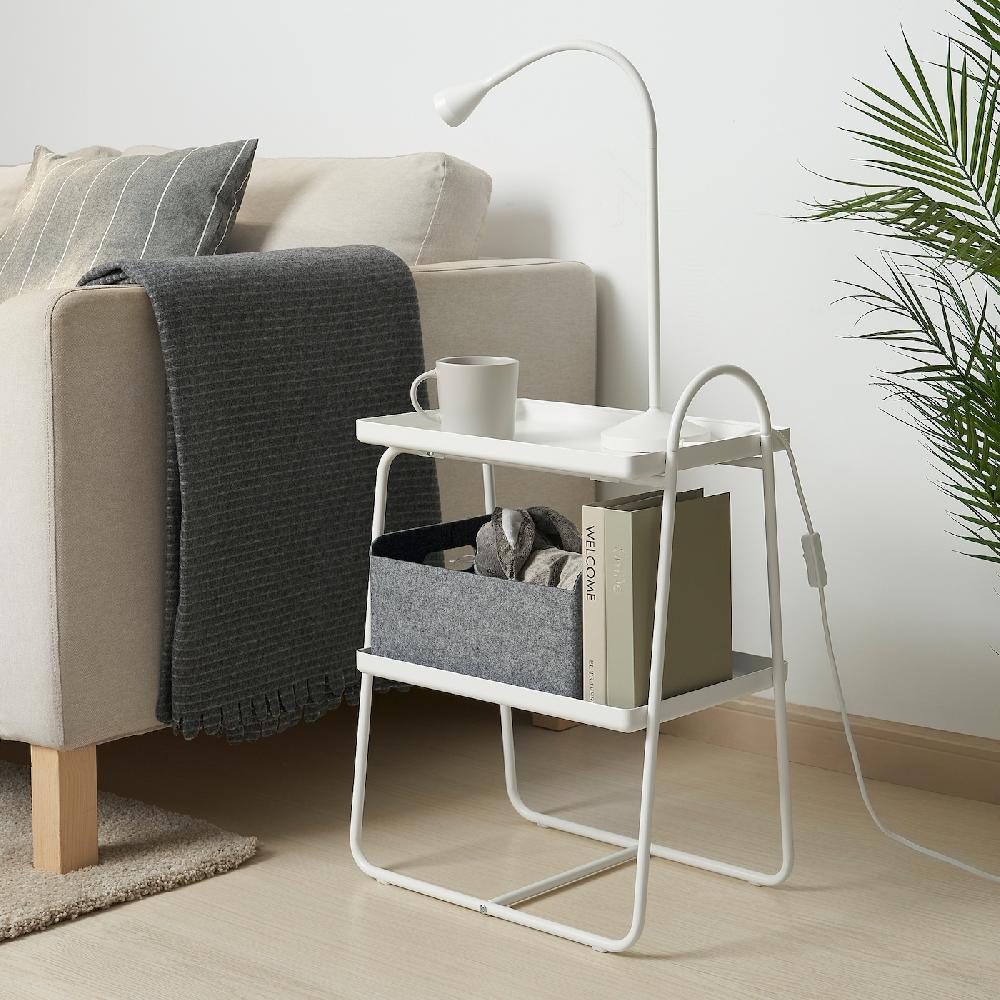 IKEA HATTÅSEN Mesita De Noche/estantería Blanco