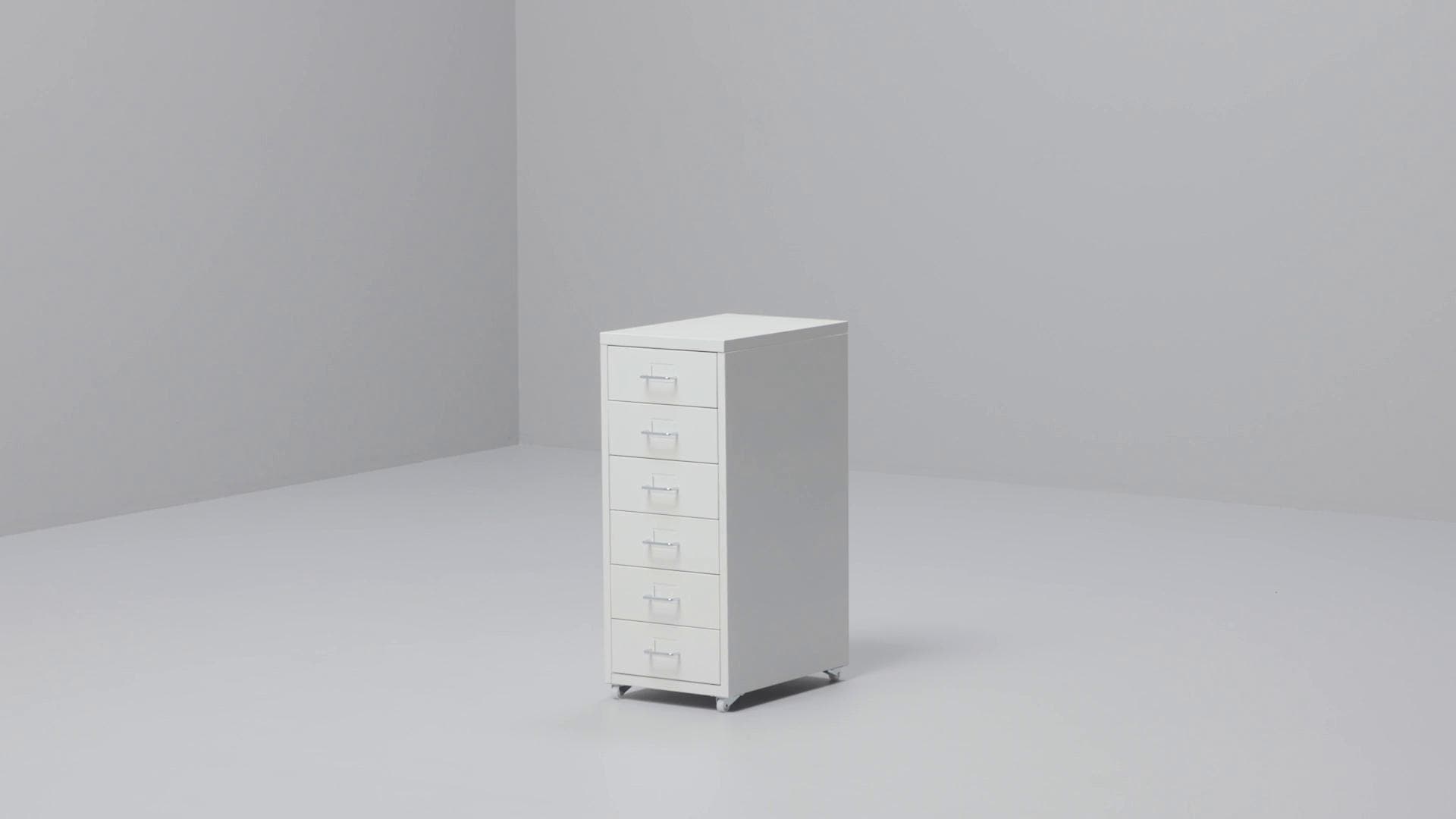 IKEA HELMER Cajonera Con Ruedas Blanco 28x69 Cm
