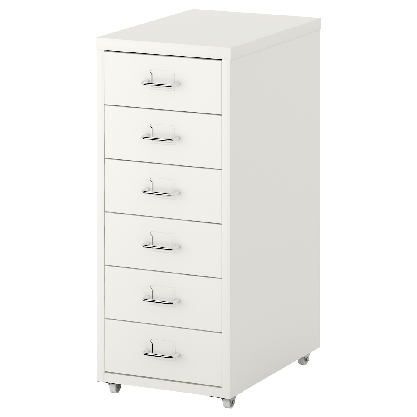 IKEA HELMER Cajonera con ruedas blanco 28x69 cm