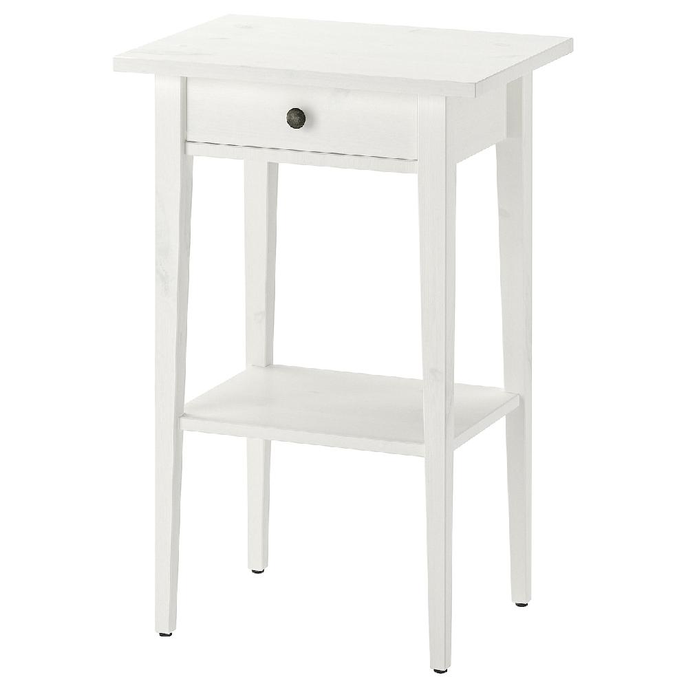 IKEA HEMNES Mesita de noche tinte blanco 46x35 cm