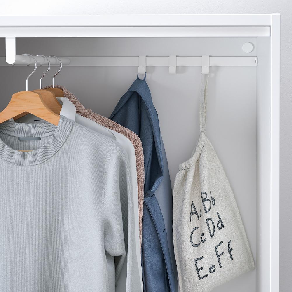 IKEA HJÄLPA Barra Para Armario Blanco 80x40 Cm