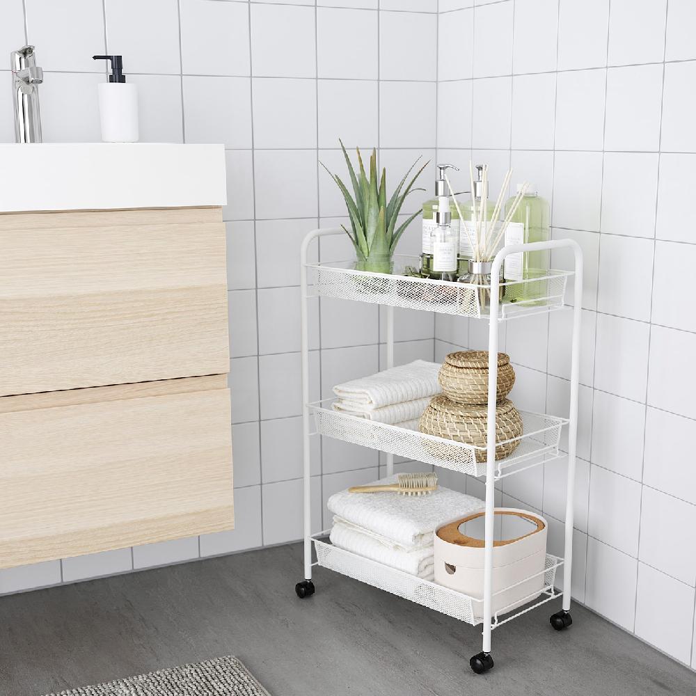 IKEA HORNAVAN Carrito Blanco 26x48x77 Cm