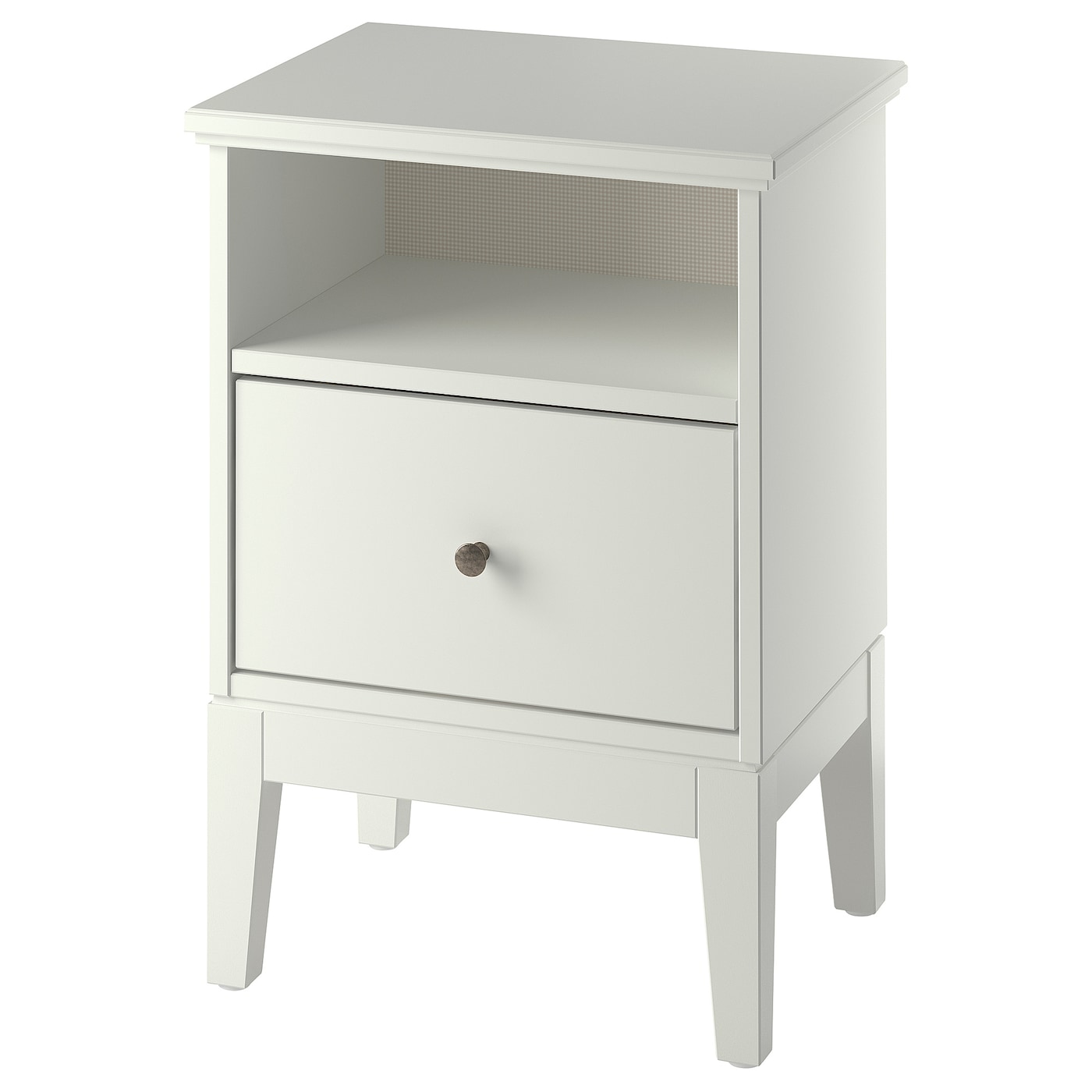 IKEA IDANÄS Mesita de noche blanco 47x40 cm