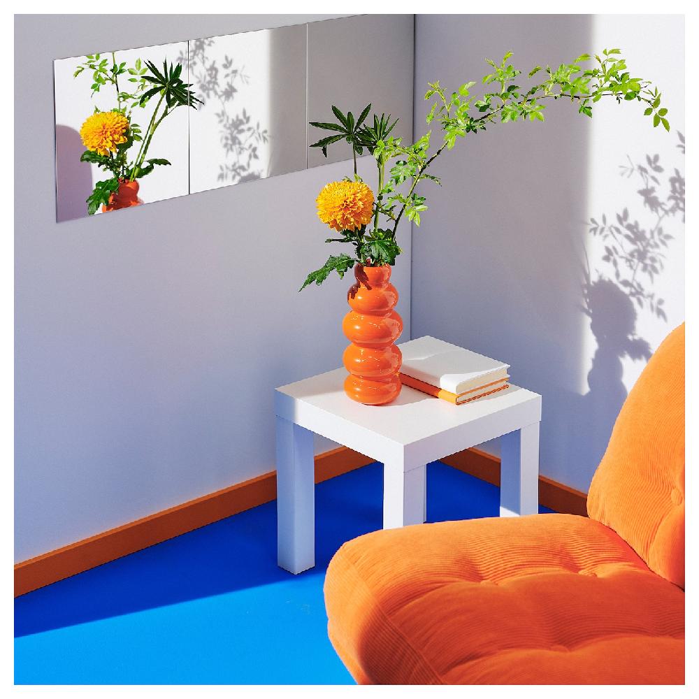 IKEA KÄLLARHALS Florero / Jarrón Naranja 26 Cm