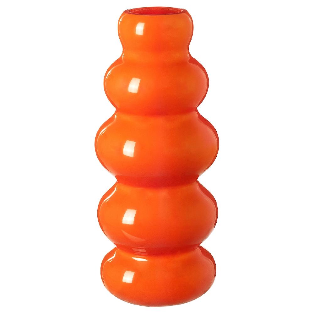 IKEA KÄLLARHALS Florero / jarrón naranja 26 cm