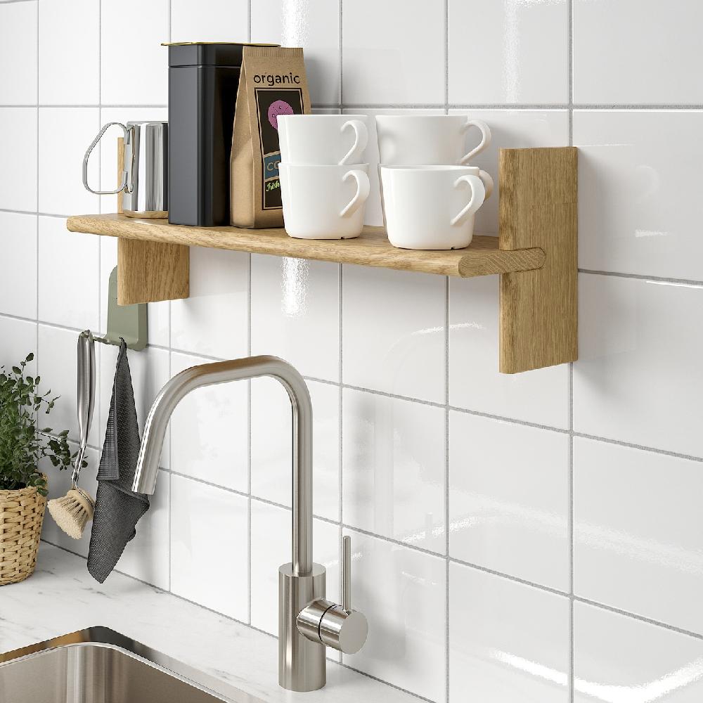 IKEA KLAVRESTRÖM Estante Roble 60x20 Cm