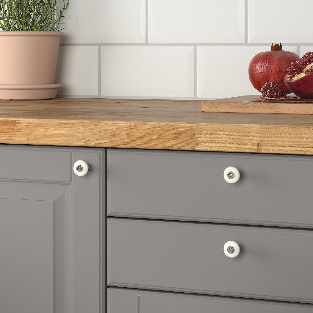 IKEA KLINGSTORP Pomo Hueso/cromado 23 Mm