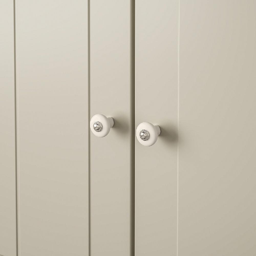 IKEA KLINGSTORP Pomo Hueso/cromado 23 Mm