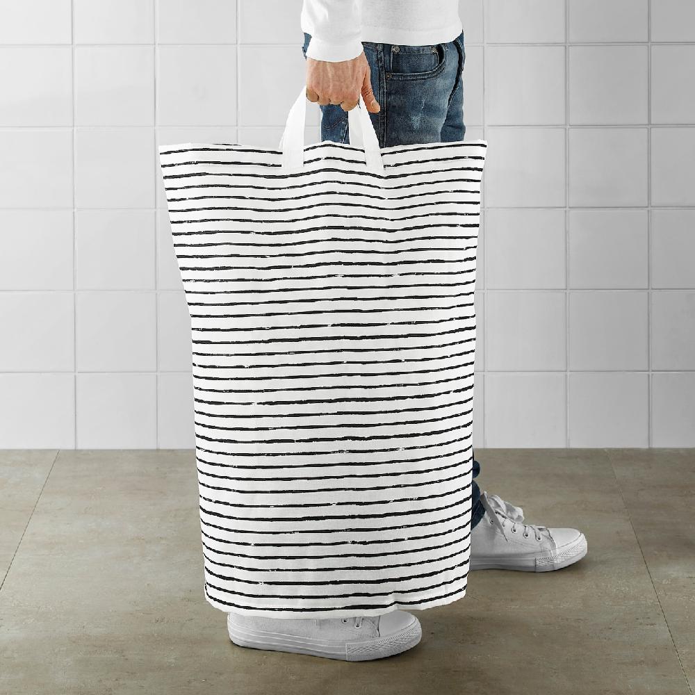 IKEA KLUNKA Bolsa Para Ropa Blanco/negro 60 L