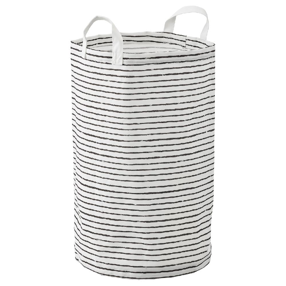 IKEA KLUNKA Bolsa para ropa blanco/negro 60 l