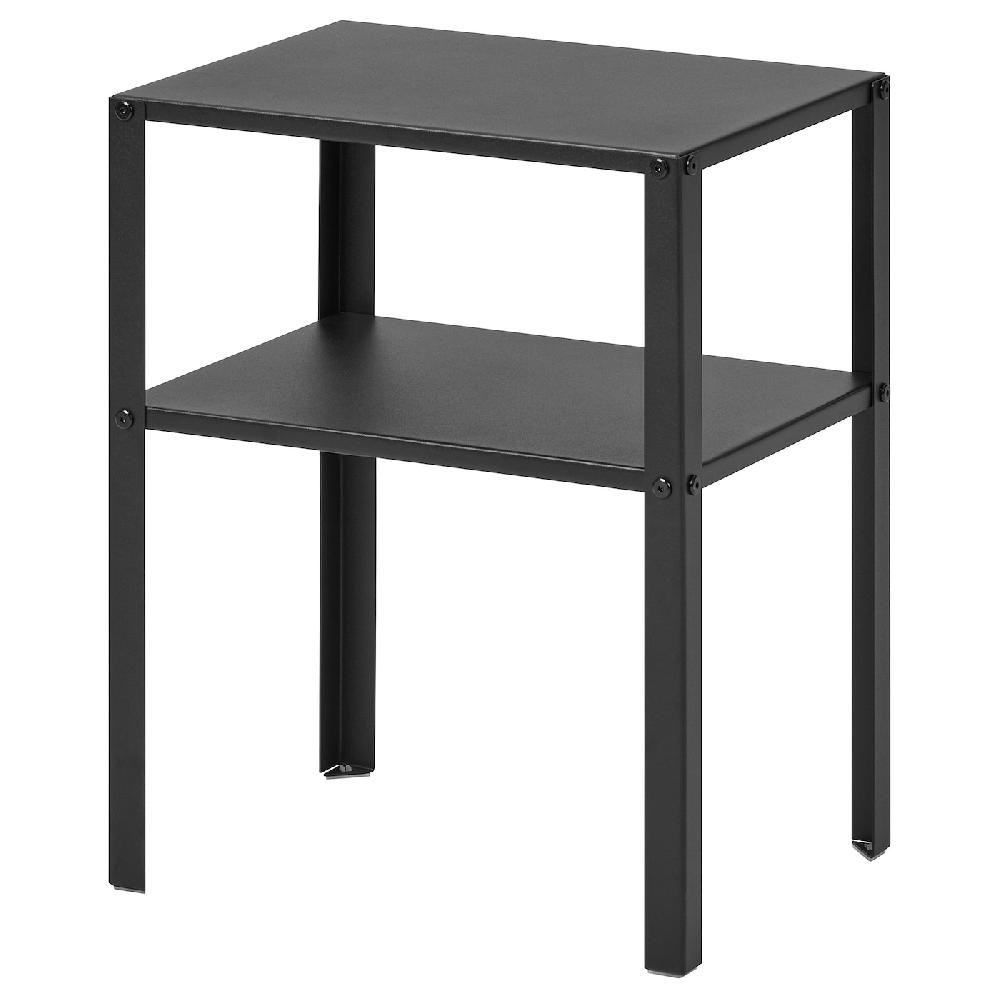 IKEA KNARREVIK Mesita de noche negro 37x28 cm