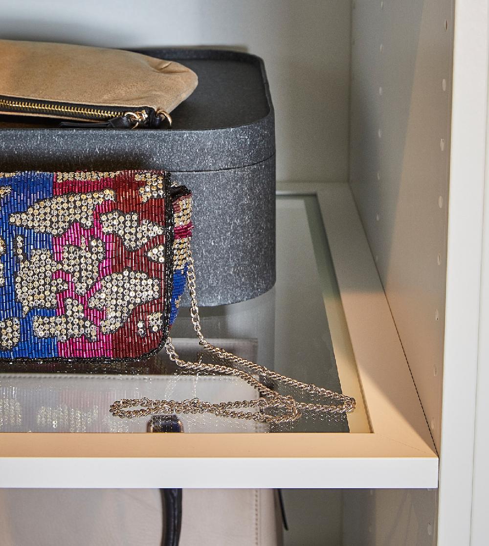 IKEA KOMPLEMENT Balda De Vidrio Blanco 100x58 Cm