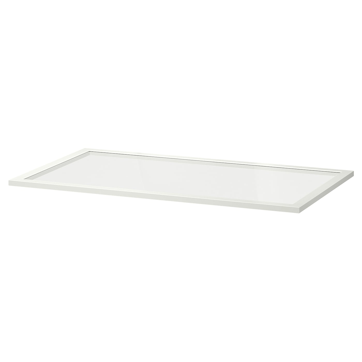IKEA KOMPLEMENT Balda de vidrio blanco 100x58 cm