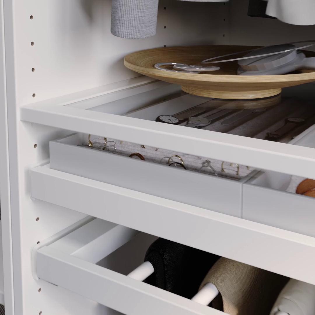 IKEA KOMPLEMENT Bandeja Extraíble Blanco 100x58 Cm