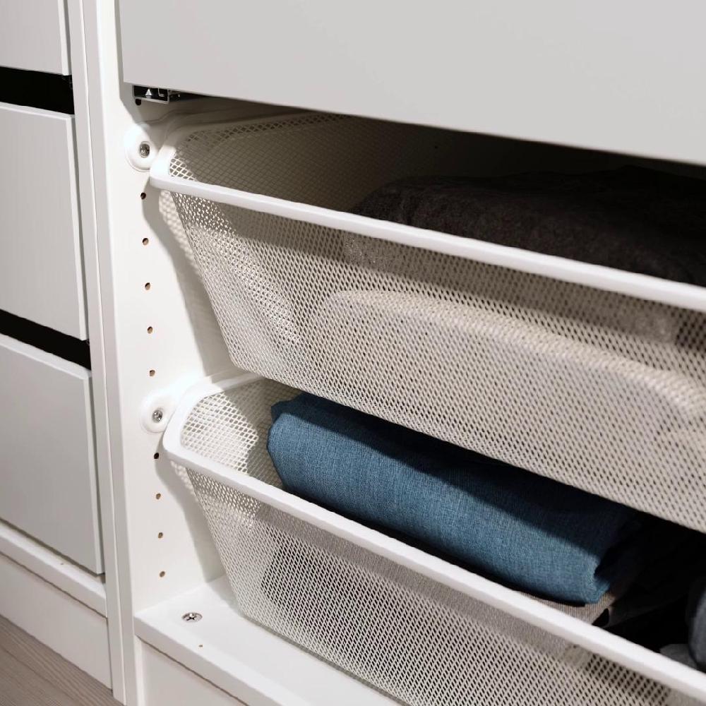 IKEA KOMPLEMENT Cesto De Rejilla Blanco 100x58 Cm