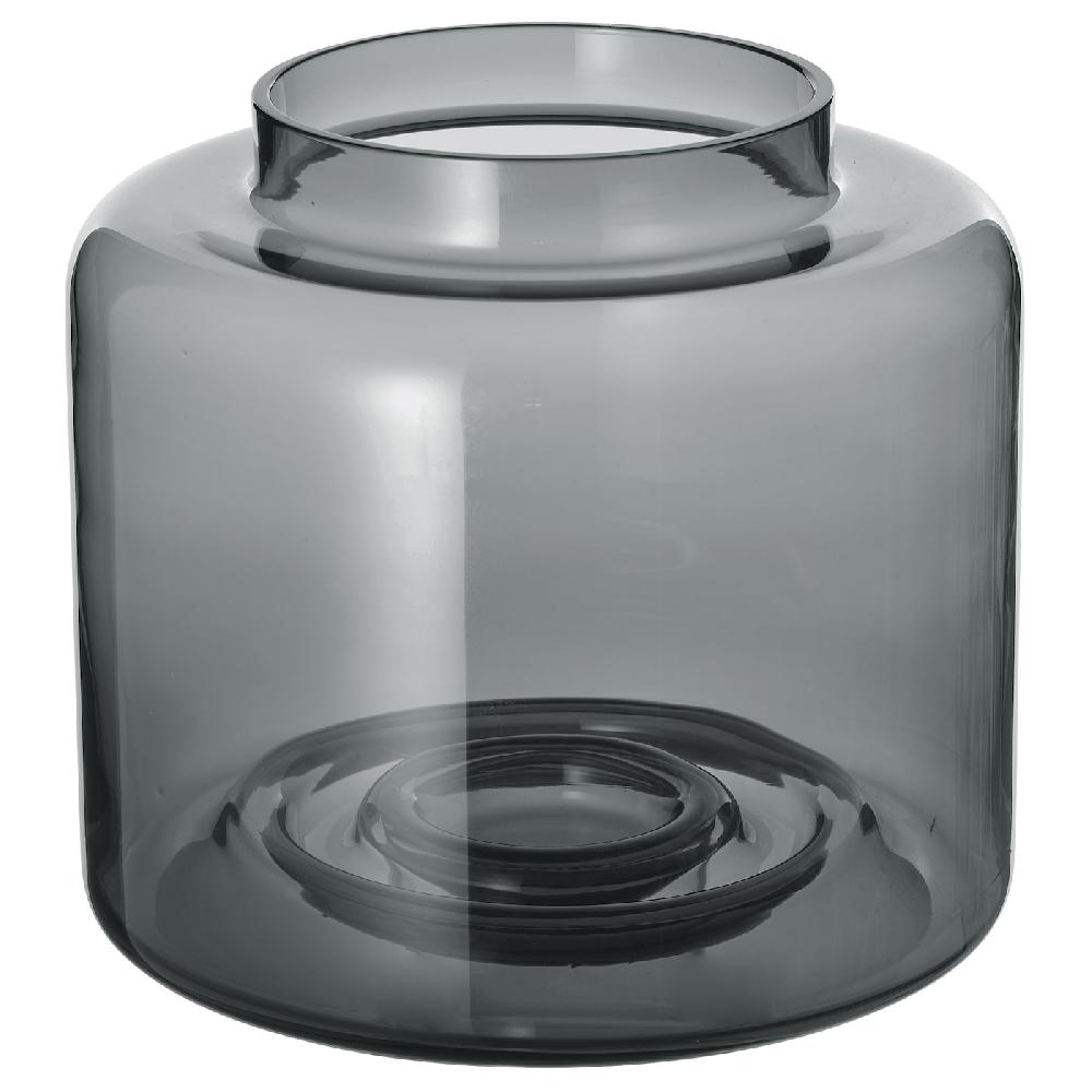 IKEA KONSTFULL Florero / jarrón gris 16 cm